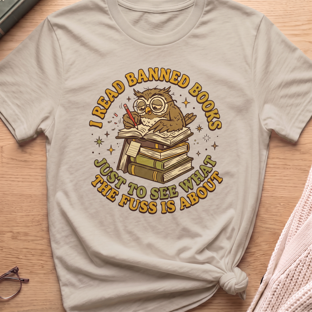 Owl Banned Books T-Shirt