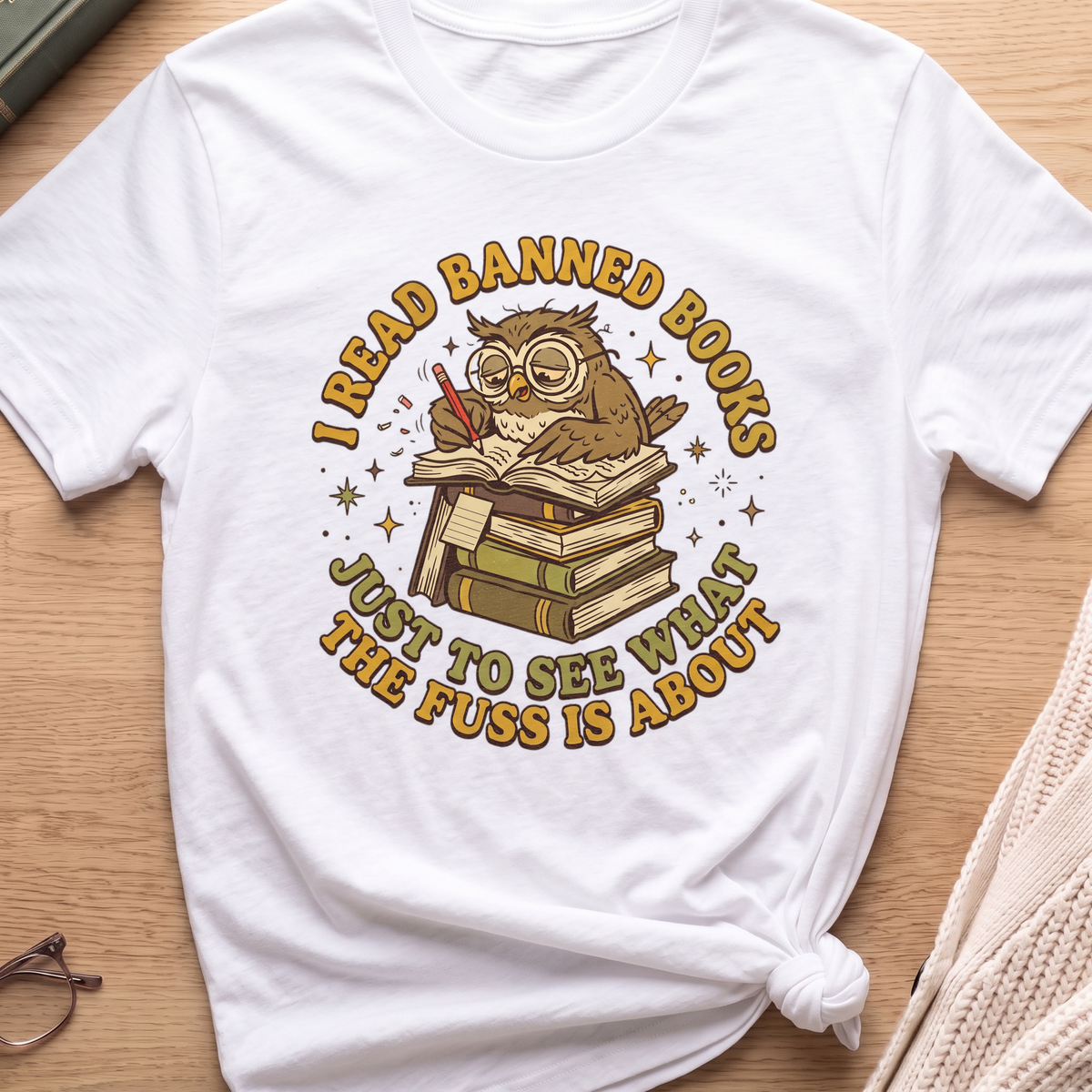 Owl Banned Books T-Shirt
