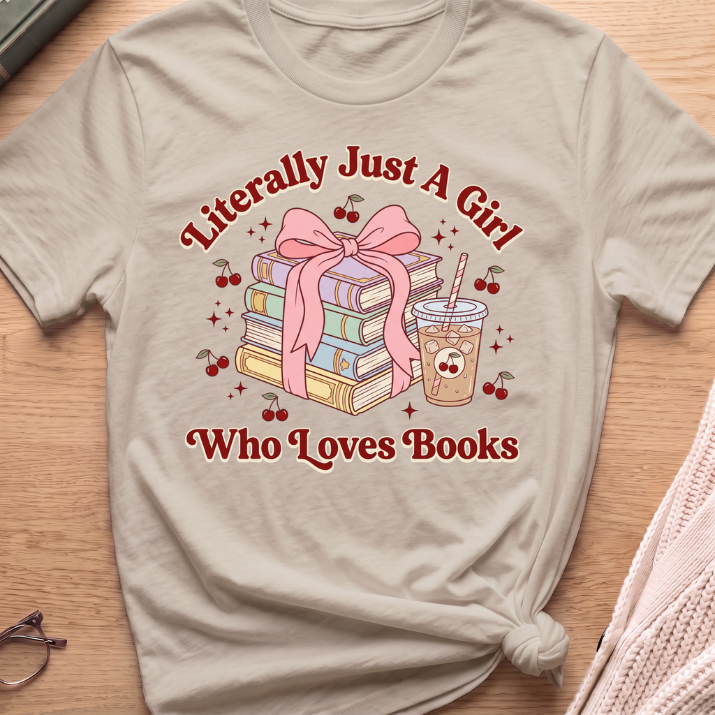 A Girl Who Loves Books T-Shirt