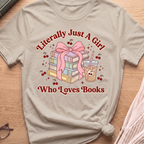 A Girl Who Loves Books T-Shirt