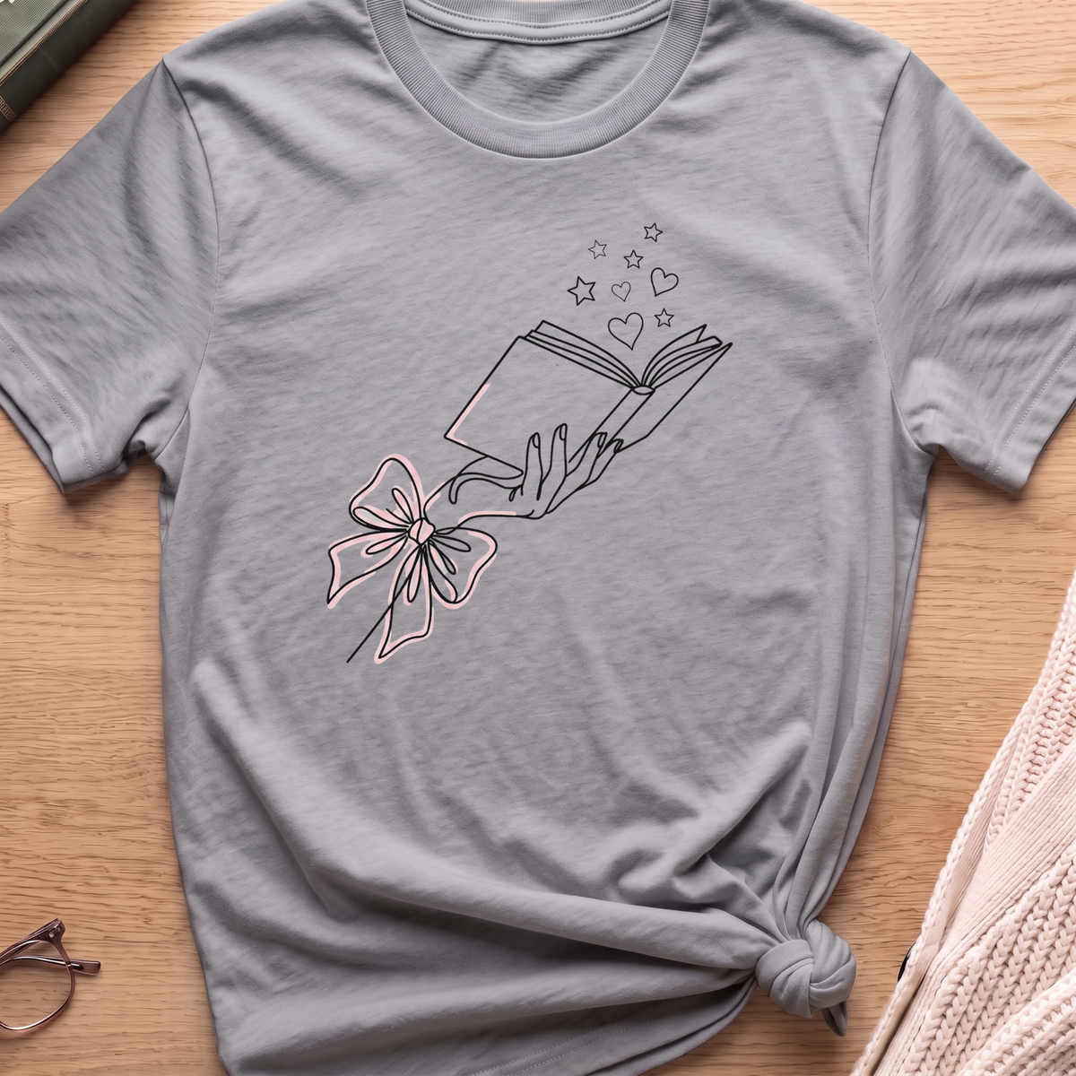 Line Art Book T-Shirt