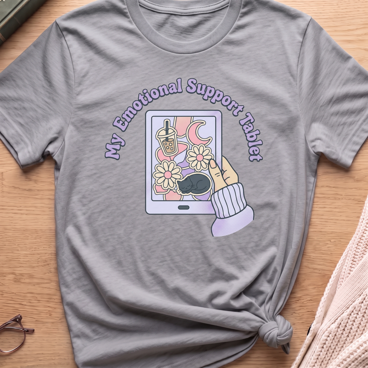 Emotional Support Tablet T-Shirt