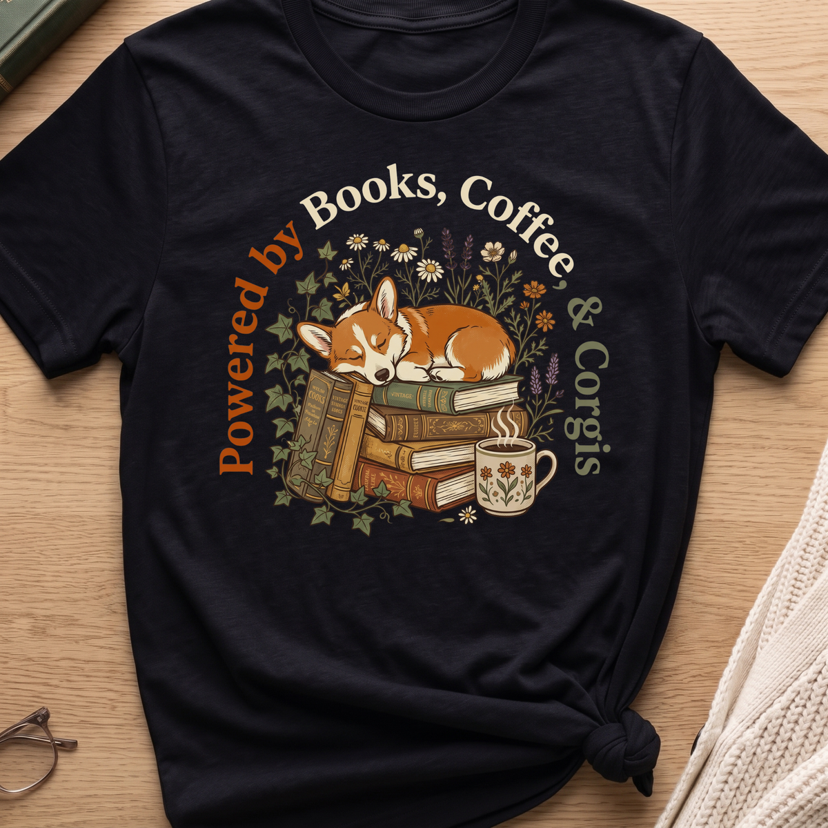Powered by Corgis T-Shirt