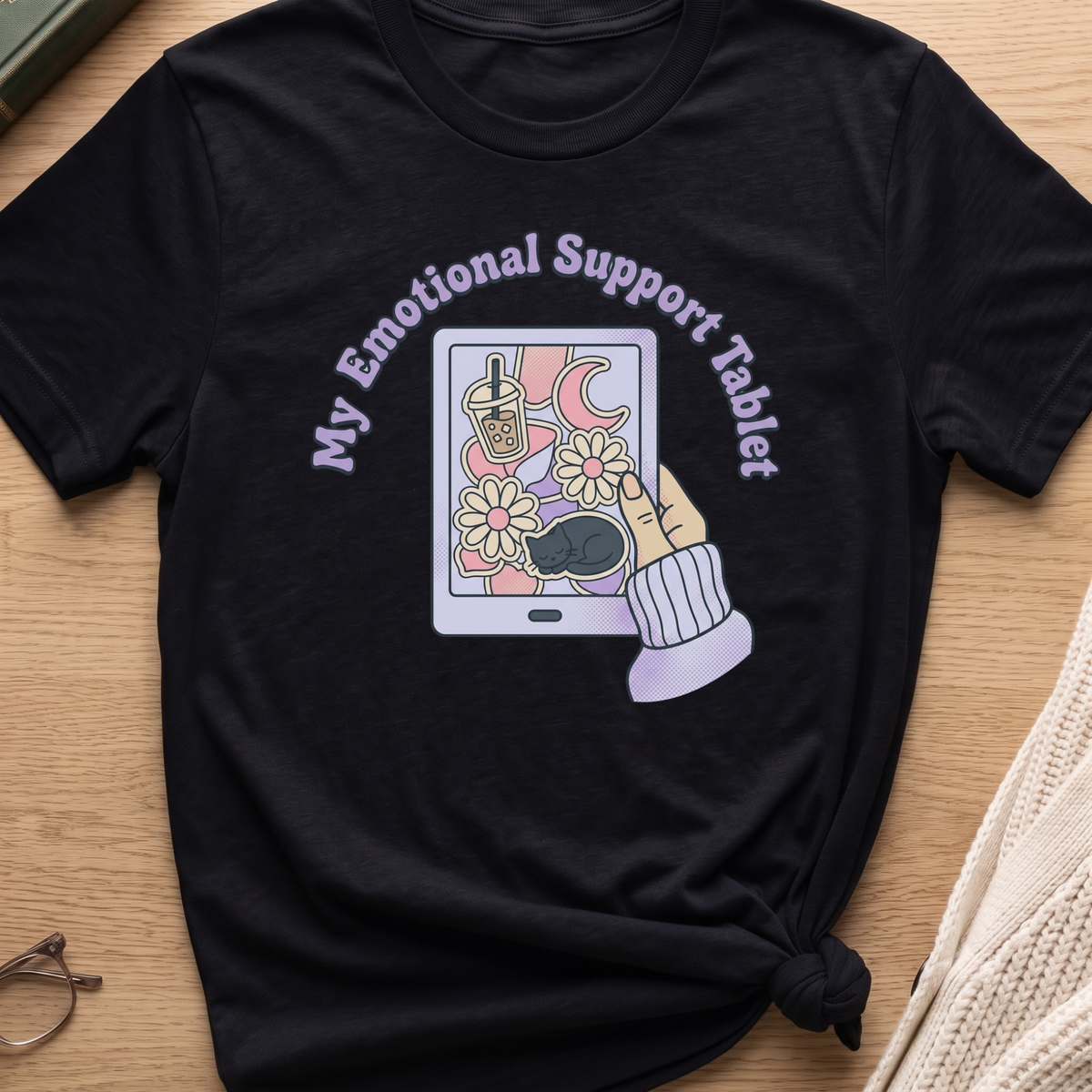 Emotional Support Tablet T-Shirt