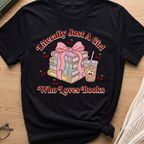 A Girl Who Loves Books T-Shirt