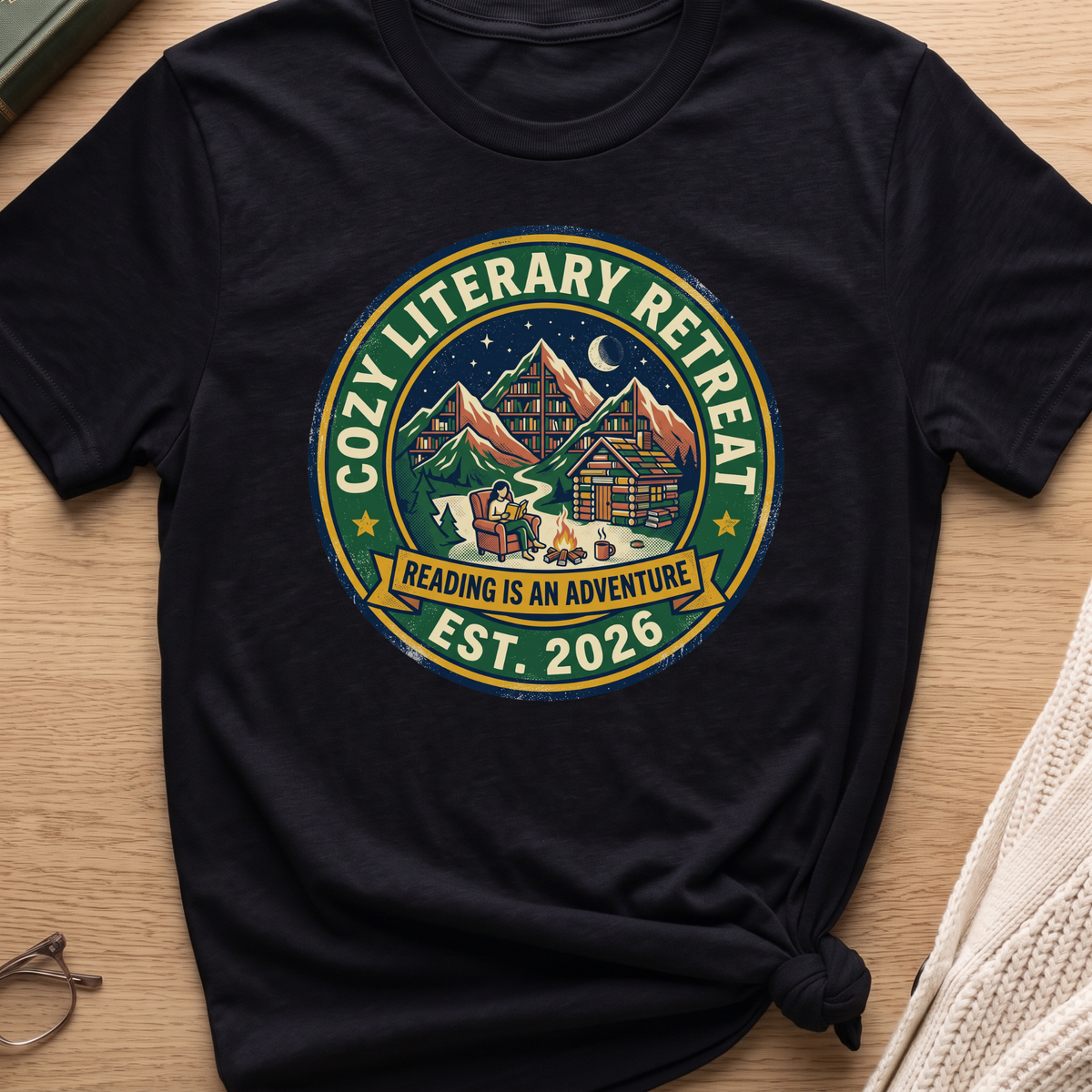 Cozy Literary Retreat T-Shirt