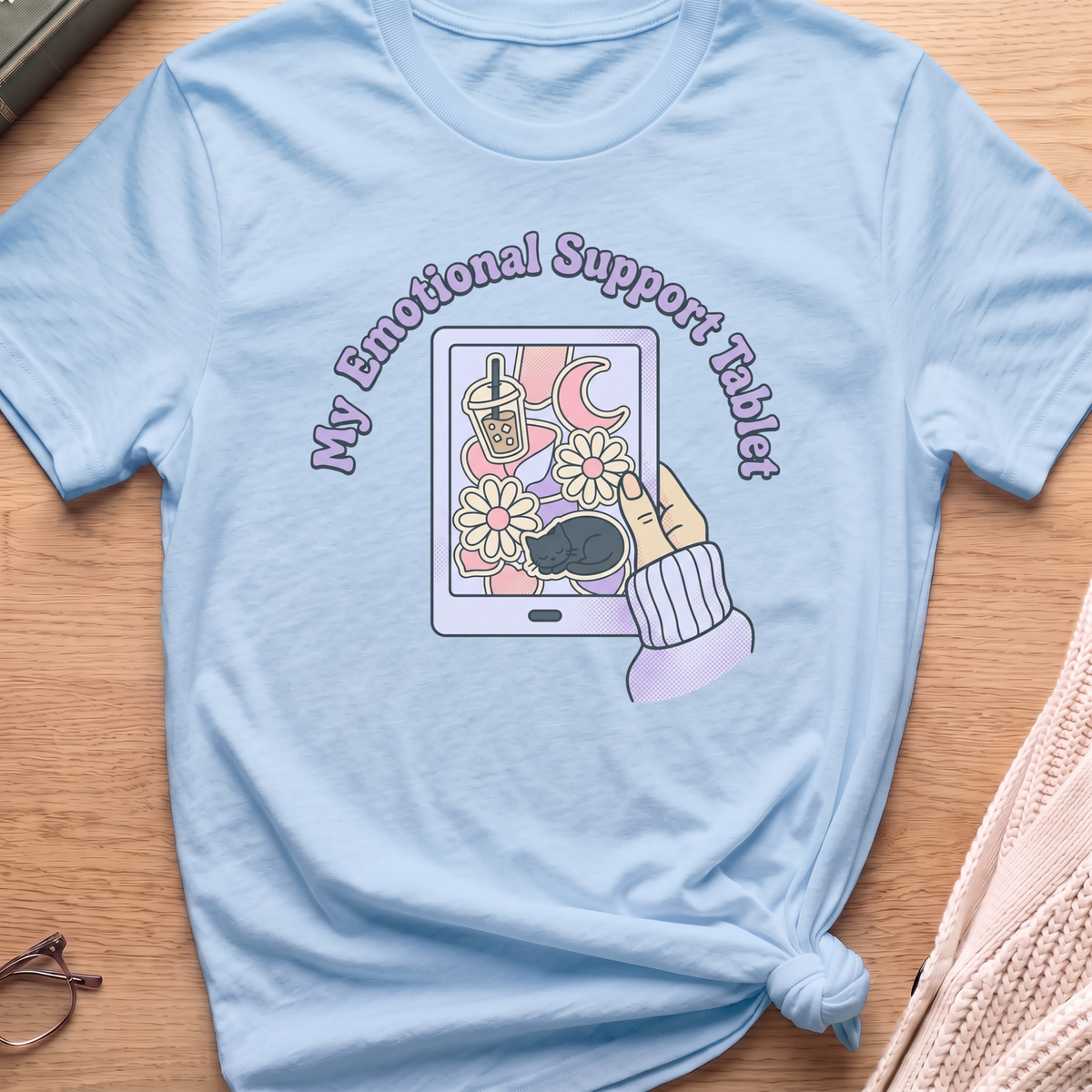 Emotional Support Tablet T-Shirt