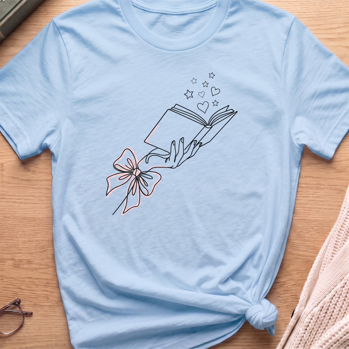 Line Art Book T-Shirt