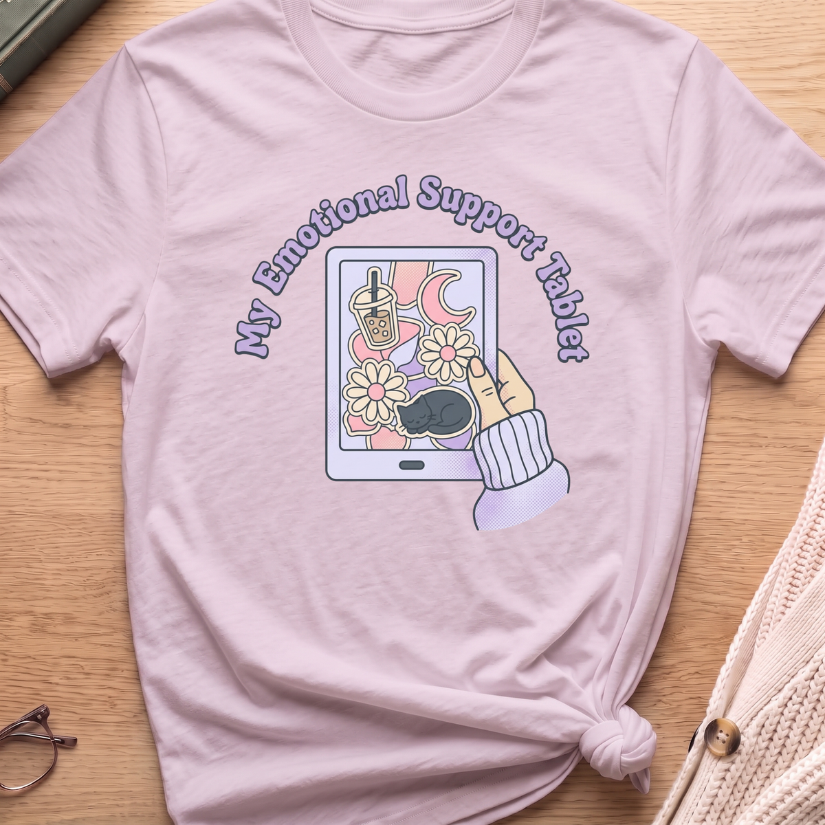 Emotional Support Tablet T-Shirt