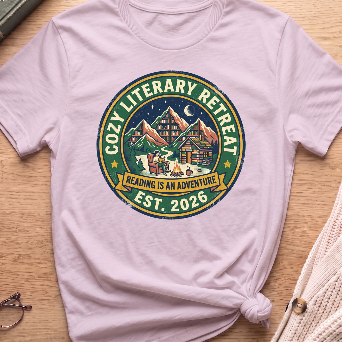Cozy Literary Retreat T-Shirt
