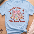 A Girl Who Loves Books T-Shirt