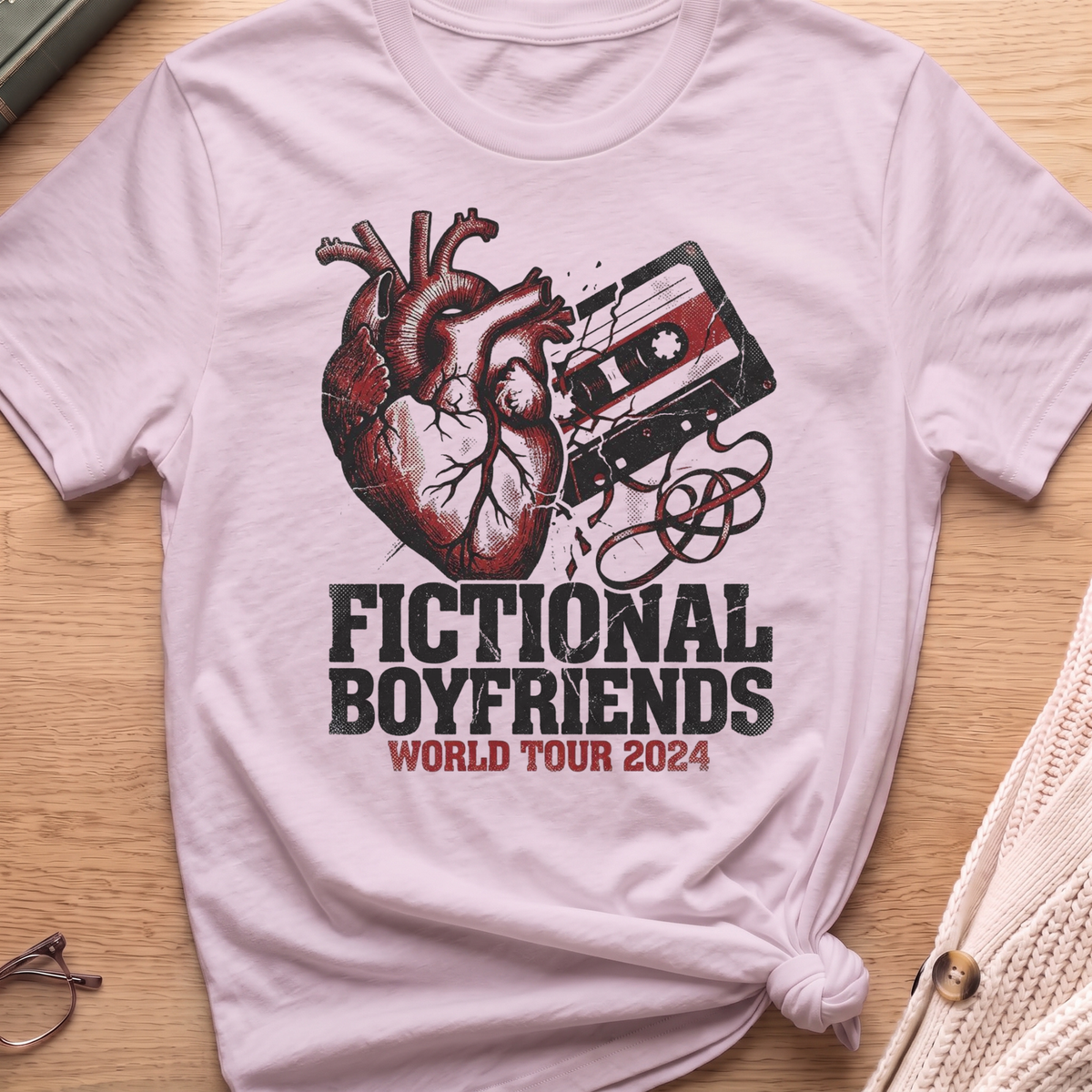 Fictional Boyfriend Tape T-Shirt