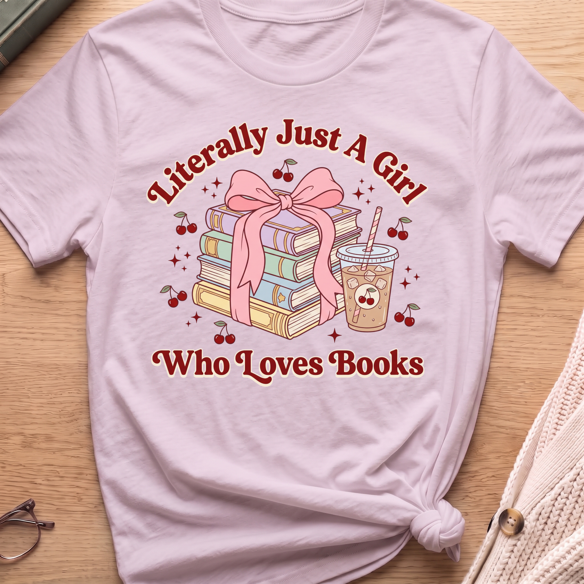 A Girl Who Loves Books T-Shirt