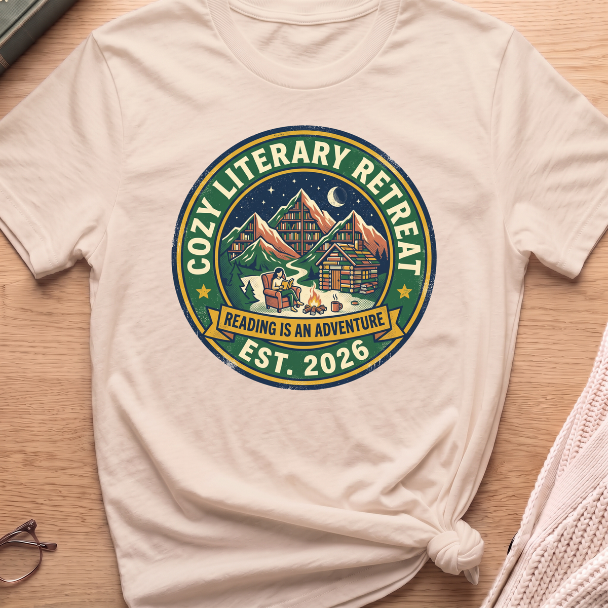 Cozy Literary Retreat T-Shirt