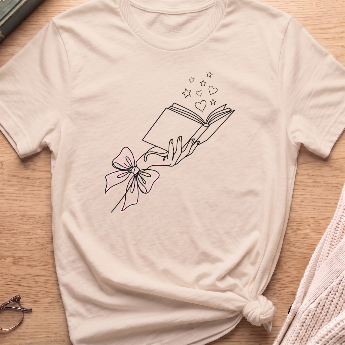 Line Art Book T-Shirt