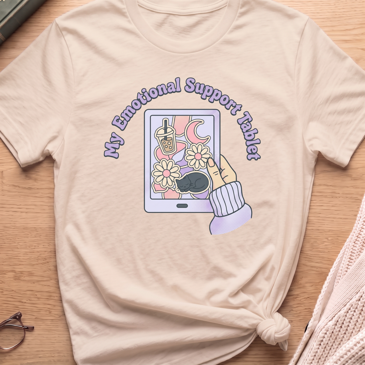 Emotional Support Tablet T-Shirt
