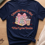 A Girl Who Loves Books T-Shirt