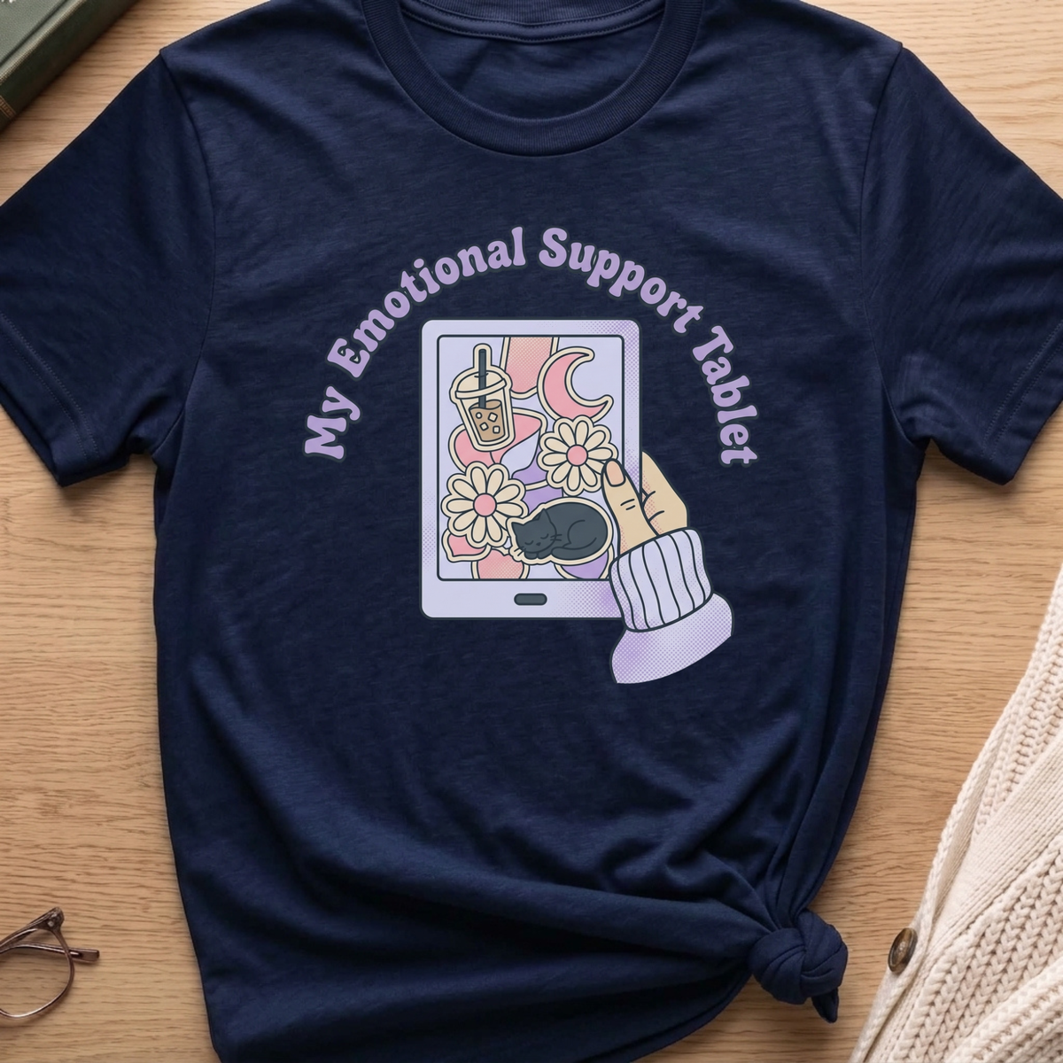Emotional Support Tablet T-Shirt