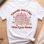 A Girl Who Loves Books T-Shirt