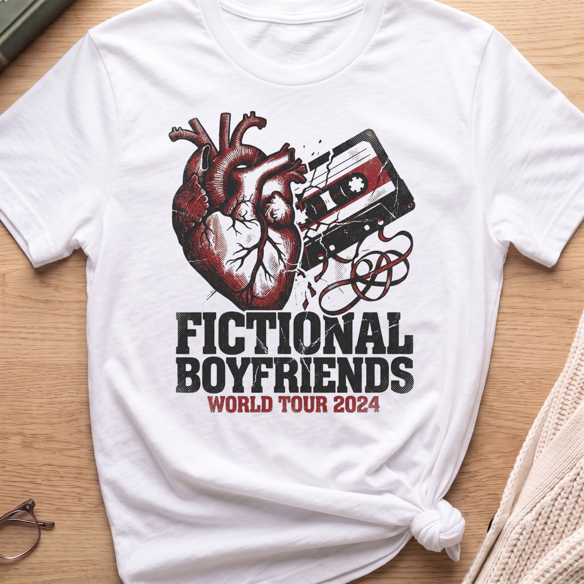 Fictional Boyfriend Tape T-Shirt