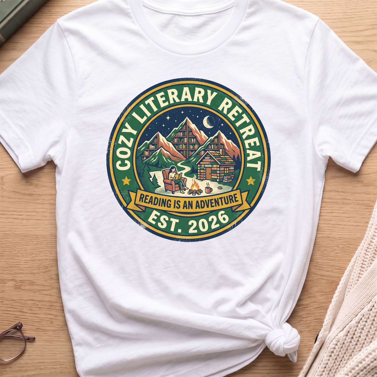Cozy Literary Retreat T-Shirt