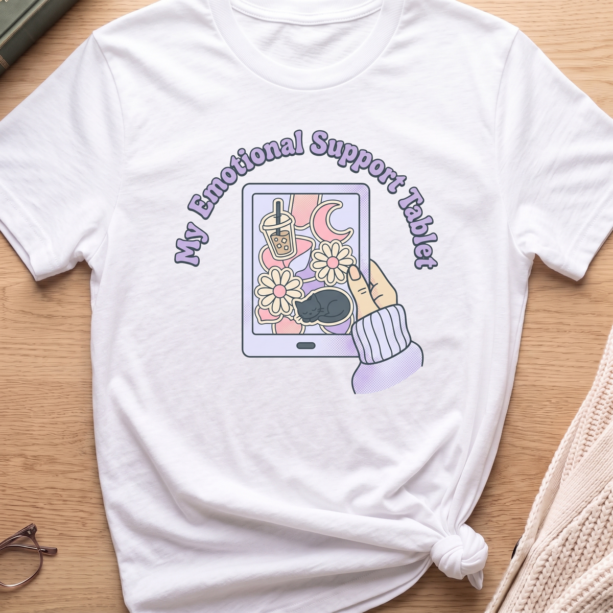 Emotional Support Tablet T-Shirt