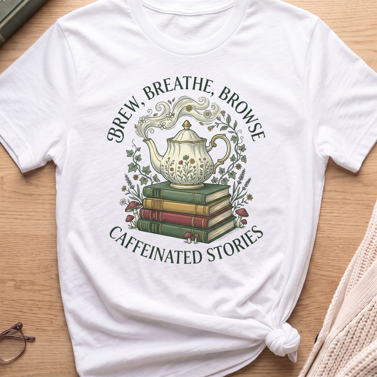 Brew, Breathe, Browse T-Shirt