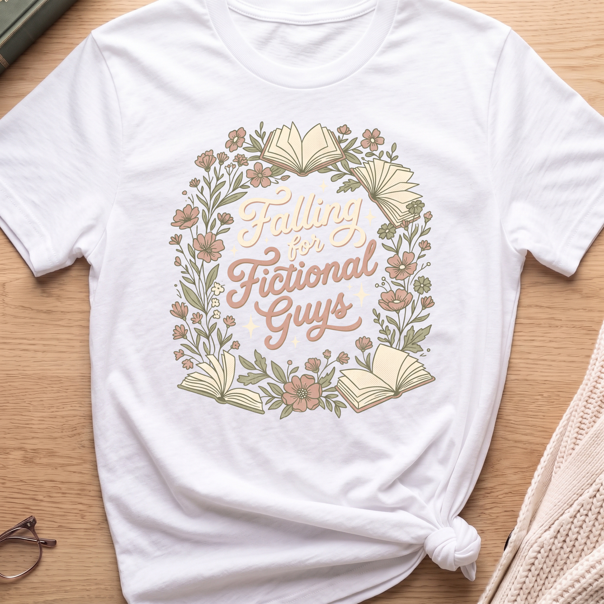 Falling for Fictional Guys T-Shirt